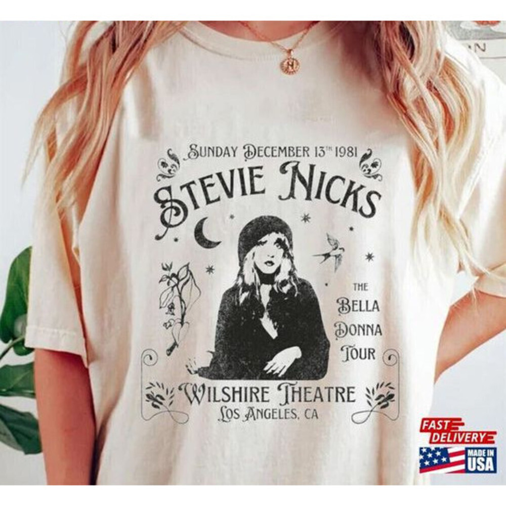 Stevie Nicks Retro Shirt Fleetwood Mac Band Tee Tshirt